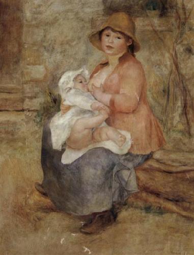 Pierre Renoir Maternity-Baby at the Breast(Aline and her son Pierre) first version china oil painting image